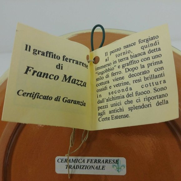 Collector Plate Artist Created Signed Franco Mazza from Italy - Picture 6 of 7